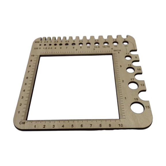 Knitting Gauge Ruler Knitting Needle Ruler Crochet Yarns Knitting Gauge Knitting Needle Measuring Tool