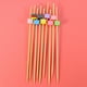 thumbnail image 5 of FELTECHELECTR 100 palillos desechables hechos a mano para cócteles, palillos creativos de bambú para aperitivos, palillos de madera para frutas, decoración de cuentas, suministros para fiestas., 5 of 6