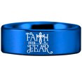 thumbnail image 4 of Faith Over Fear Cross Tungsten Carbide Ring, 4 of 6
