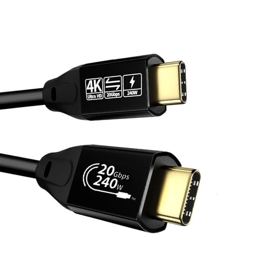 USB C 3.2 Gen2 Cable, 20Gbps Data Transfer 240W Powerful Charging 4K60hz