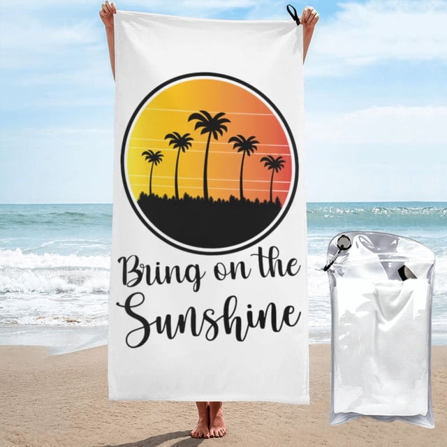 Toalla de playa de microfibra con diseño retro de sol para vacaciones de verano, manta de playa suave para desfiles, natación, yoga, mujeres y hombres