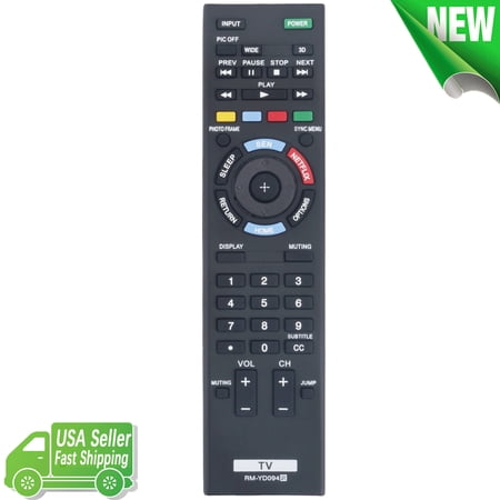 RM-YD094 Replacement Remote Control for Sony KDL-50R550A KDL-60R550A KDL-70R550A