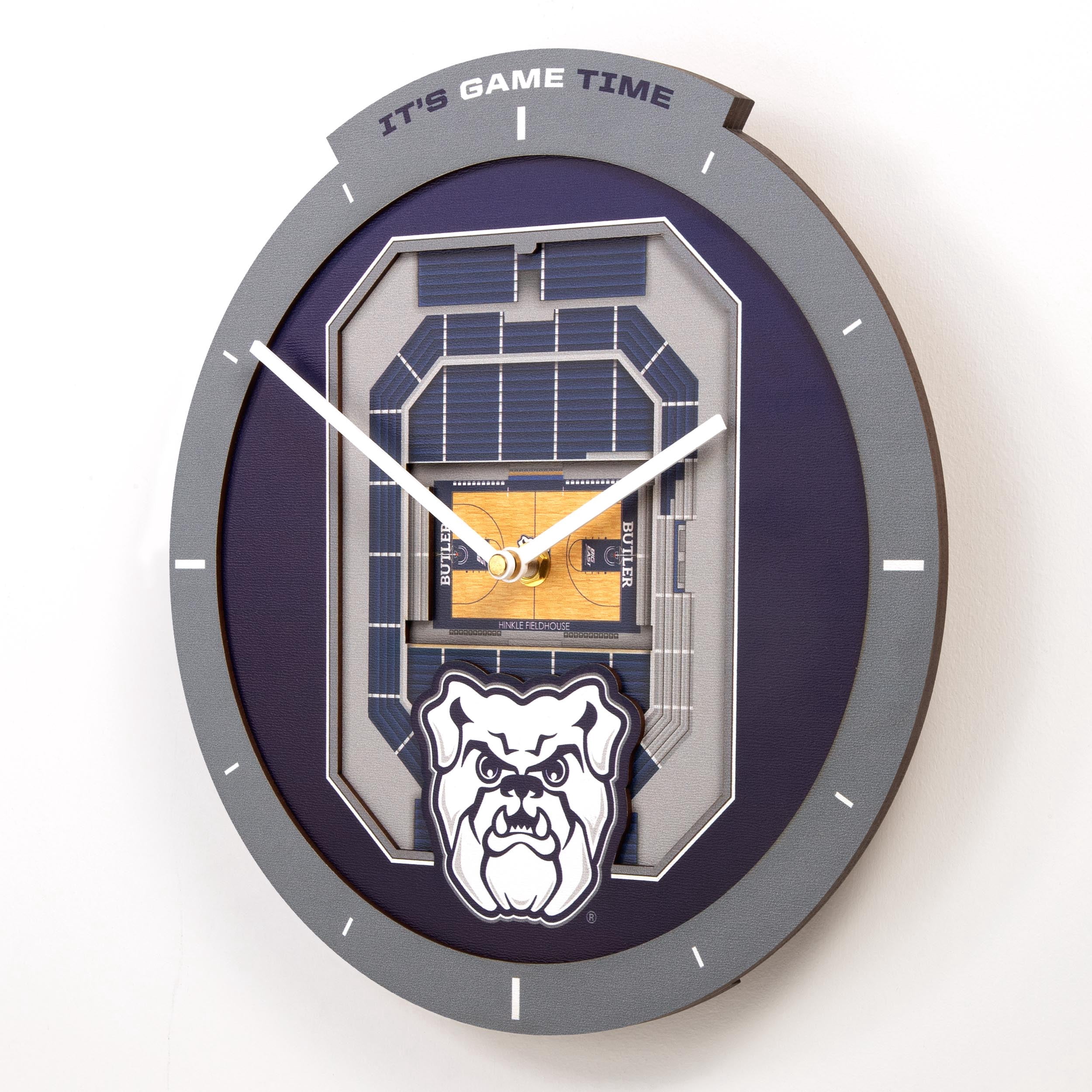 YouTheFan NCAA Butler Bulldogs Stadiumview 3D Wall Clock