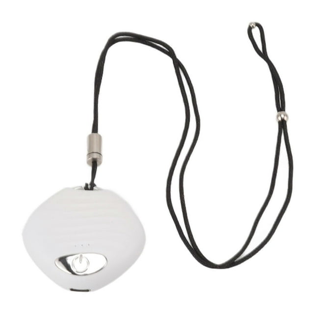 Mini Wearable Air Purifier Smoke Odor Removal Portable Negative Ion Air Purifier Necklace for Car Travel White