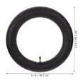 thumbnail image 2 of 1Pc 80/100-12 3.00-12 Inch Tire Off-road Motorcycle Accessories Rubber Inner Tube Replacement (Black), 2 of 8