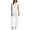 #039-White, variant on Cutuoiiu Plus Size Women's Solid Color Loose Fit Wide Leg Jumpsuit with Ruched Bust Design and Pockets for Spring and Summer Daily Wear Gifts