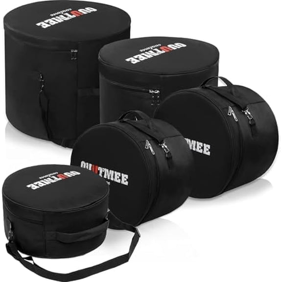 5-Piece Drum Bag Set for 12", 13", 14" Snare,16", 22" Floor Tom, Large Bass Drum Cases Carrying Bag$$Music