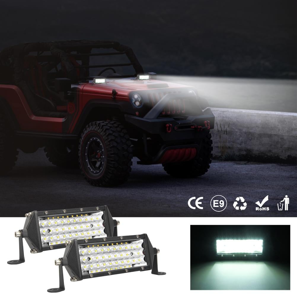 8 IN LED Five Rows Work Light Bar Car Driving Light Bar Waterproof