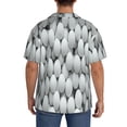 thumbnail image 3 of Gukieu golf balls Print Men's Short-sleeved Shirts, Button-down Pocket Shirts, T-shirts, Beach Vacation Travel Summer Clothing-4X-Large, 3 of 5