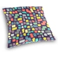thumbnail image 3 of Abstract Color Pattern Velvet Plush Throw Pillow Cushion Case Cover - 16" x 16" - Invisible Zipper Home Decor Floral for Couch Sofa No Pillow Insert, 3 of 5