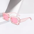 thumbnail image 6 of Trendy Driving Glasses Girls Ladies Beach Rectangle Sunglasses for Women Men Pink, 6 of 8