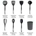 thumbnail image 4 of Juego de utensilios de cocina de silicona de 8 piezas Juego de utensilios de cocina de cocina con cubeta de almacenamiento de cubiertos Juego de utensilios de silicona Re Eccomum Juego de utensilios de cocina, 4 of 7