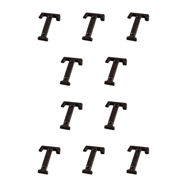 Bewildely Letras de Metal para casa, decoración de hierro impecable, placa para puerta, amplia aplicación, fácil de instalar, B17--T B17--T 10Conjunto