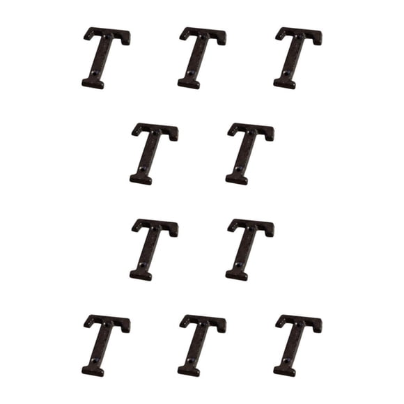 Toystoory Letras de Metal para casa, decoración de hierro impecable, placa para puerta, amplia aplicación, fácil de instalar, B17--T B17--T 10Conjunto