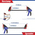 thumbnail image 2 of Juego de abrazaderas WORKPRO para carpintería, paquete de 10, con abrazaderas de 12 y 6 barras, 2 of 7