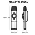 thumbnail image 2 of Hweilai Aluminum Alloy Kazoo Woodwind Instrument Musical Instrument for Beginners Silver, 2 of 7