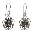 thumbnail image 4 of NOVICA Peridot flower earrings, 'Nature's Gift', 4 of 10