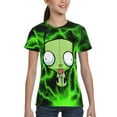 thumbnail image 4 of Alien Invader Zim Youth Unisex T-Shirt Crewneck Short Sleeve Double-Sided Print Tee Shirts Top For Boys Girls Kid Teen Large, 4 of 6