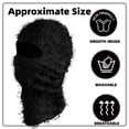thumbnail image 5 of Distressed Balaclava Ski Mask, Shiesty Yeat Airsoft Custom Camo Knitted Face Mask for Men/Women, 5 of 9