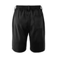 thumbnail image 5 of Work Shorts Men European Solid Color Drawstring Waistband Pineapple Grid Business Beach Shorts Men Shorts Athletic Black M, 5 of 5