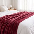thumbnail image 2 of WOHAPY Upgrade Solid Fleece Blanket, Super Soft Warm Flannel Throw Rug, All-Season Sofa Bedding Portable Blanket L, 2 of 7