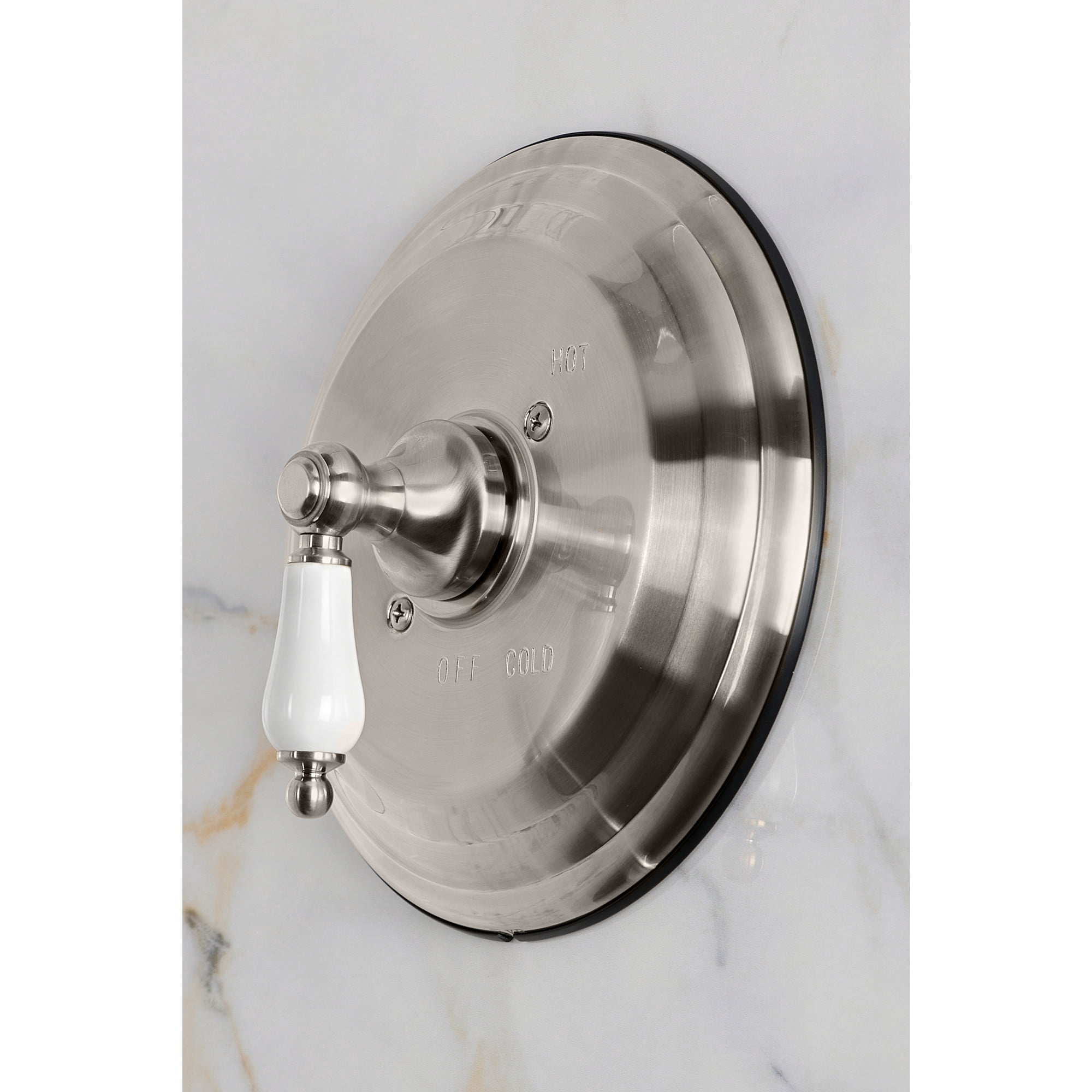 Kingston Brass KB4438PL Restoration Single-Handle Pressure Balanced Tub and Shower Faucet in Brushed Nickel