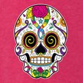 thumbnail image 5 of Wild Bobby Day Of The Dead Sugar Skull Pop Culture Women Tri-Blend Racerback Tank Top, Shocking Pink, Small, 5 of 5