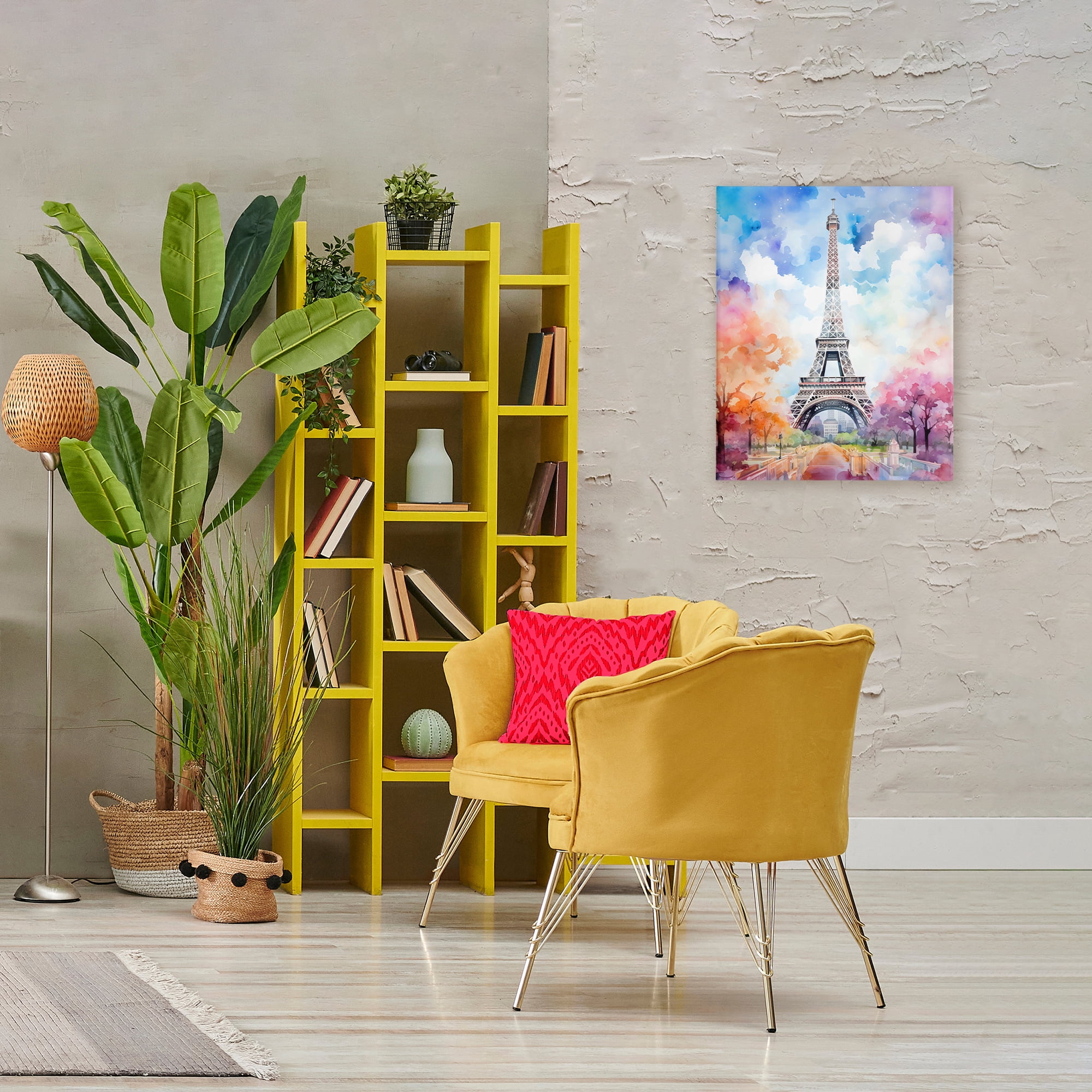 Stupell Industries Pastel Paris Springtime Tower Canvas Wall Art, design by Creative Studio