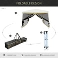 thumbnail image 4 of Outsunny Pop Up Canopy Tent, Instant Party Tent for Backyard Garden Patio, 4 of 9