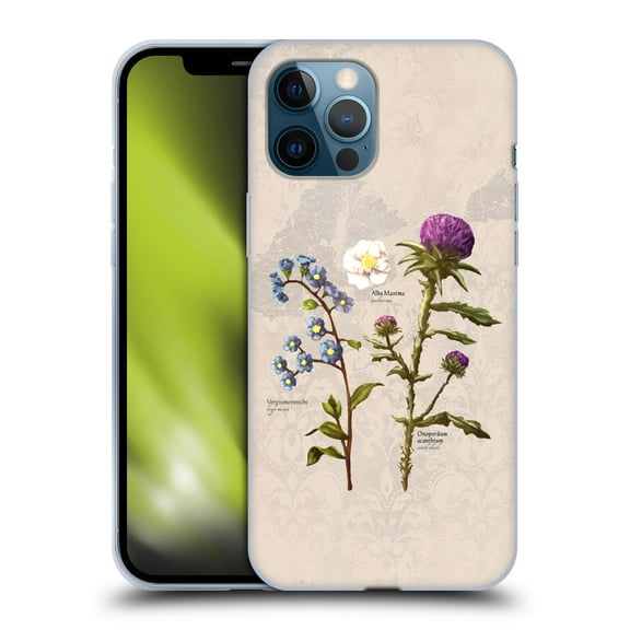 Head Case Designs Officially Licensed Outlander Graphics Flowers Soft Gel Case Compatible with Apple iPhone 12 Pro Max