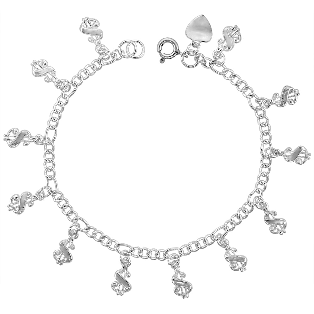 for Snake Chain Bracelets Solid 925 Sterling Silver Dangling Zodiac Sign Figures Charm Beads Libra