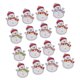 thumbnail image 3 of 50 botones de madera con forma de muñeco de nieve de dibujos animados para Navidad. Accesorios de costura para niñas., 3 of 7