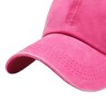 thumbnail image 2 of Hat Vintage Cotton Baseball Top Dad Party Sun (Rose) Rojo, 2 of 3