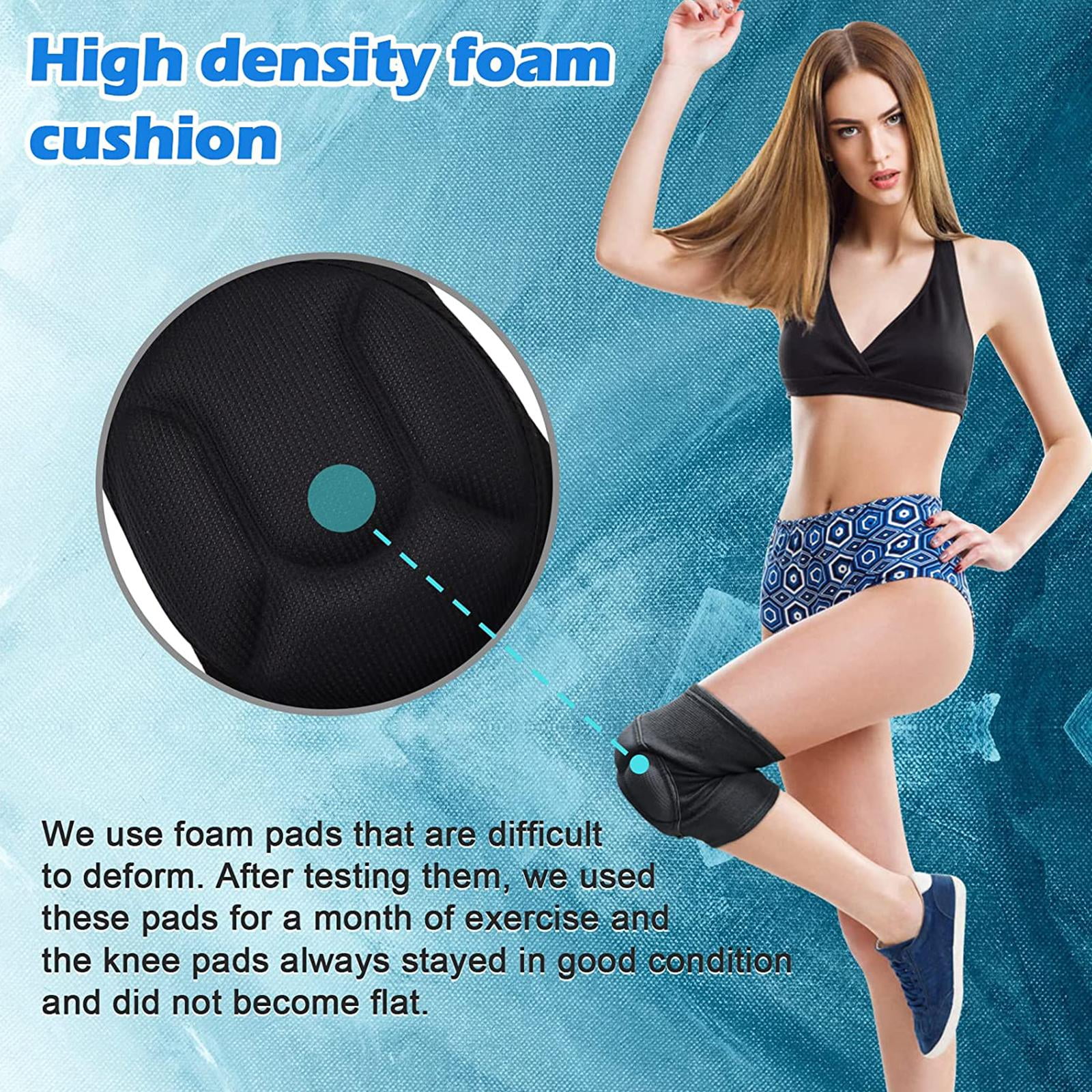 1 Pair Protective Knee Pad Thick Sponge Football Volleyball Pad Knee Collision Knee Pad Sports Z5N1