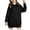 Black, variant on Ruyang Girls Oversized Blanket Sweatshirt Y2K Long Pullover Hoodies Pocket Plain Trendy School Hooded Sweatshirt