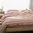 thumbnail image 1 of Nvzi Juego de sábanas, juego de sábanas y fundas de almohada, juego de cama individual, ropa de cama de hotel, decoración del hogar (rojo), 1 of 5