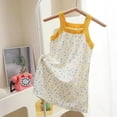 thumbnail image 3 of Kiijoy Girls Floral Nightgown Sleeveless Strap Nightdress Sleepwear Drses, Sizes 8-10, 3 of 3