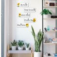 thumbnail image 3 of Sunflower Alphabet Wall Sticker Waterproof Self-adhesive Wallpaper Decals Sunflower Wall Decoration Inspirational Quote Sticker, Removable Wall Stickers 5pcs/set, 3 of 6