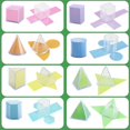 thumbnail image 1 of Langgg 8 Pièces Forme des Jouets Mathématiques Éducatifs Géométriques pour les Enfants de Plus de 2 Ans, 1 of 9