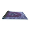 thumbnail image 2 of Ahgly Company Indoor Square Medallion Blue Traditional Area Rugs, 3' Square, 2 of 4