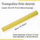 thumbnail image 4 of 10 Uds. Cubierta de Postes TrampolíN Tubo Espuma Acolchado 40CM Carcasa Esponja Protectora Poste Amarillo, 4 of 5
