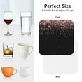 thumbnail image 6 of Naloa Rose Gold Glitter1 Coasters for Set of 4 - PU Leather Coasters, Coasters for Table Cup Tea Coffee Beer, Decorative for Kitchen Homedecor (Round), 6 of 6