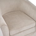 thumbnail image 5 of Christopher Knight Home Glouster Modern Swivel Club Chair, Velvet Upholstery, Light Camel, 5 of 10