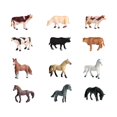 thumbnail image 3 of Juguetes de animales Baoblaze 12x decoración educativa interactiva Estatuilla de pasto, 3 of 8