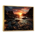 thumbnail image 2 of Designart "Coastal Boulders Rocky Beach wall art" Nautical & Beach Floater Framed Canvas Wall Art, 2 of 7