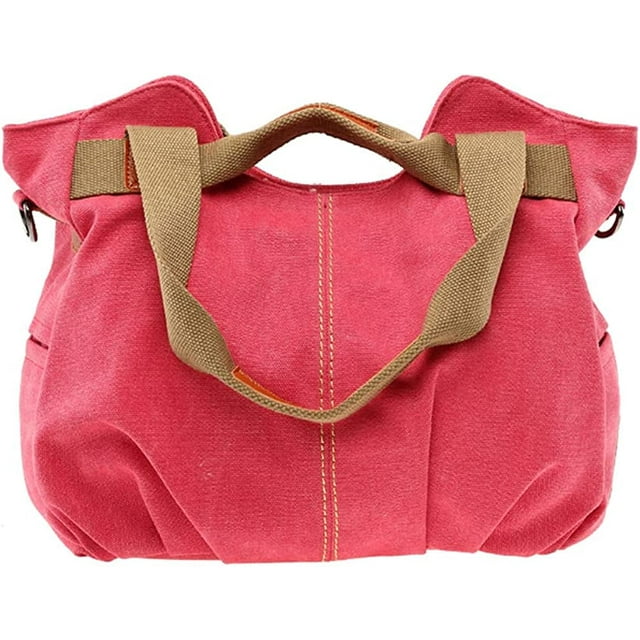 LinYooLis Sac à Main Fourre-Tout pour Femmes en Toile Hobo Sac à Bandoulière Rétro Grande Capacité