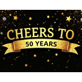 thumbnail image 4 of LUUFILx Cheers to 50 Years Backdrop Banner Gold and Red Heart Decorations Celebration Milestone Party Supplies Photo Props Anniversary Decor Background, 4 of 8