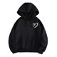 thumbnail image 1 of Sudadera Con Capucha De Estampado Corazón Con Cierre Hoodie, 1 of 8
