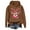 Brown, variant on Fiaer Christmas Women Hoodie Cute Reindeer Graphic Long Sleeve Hooded Sweatshirts Casual Plus Size Fashion Comfy Tops Pink XL