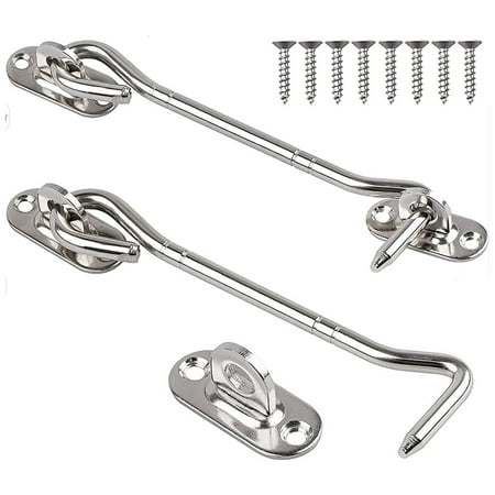 

2 Pcs Cabin Hook (6 Inch) with Screws - for Shutter Shed Window